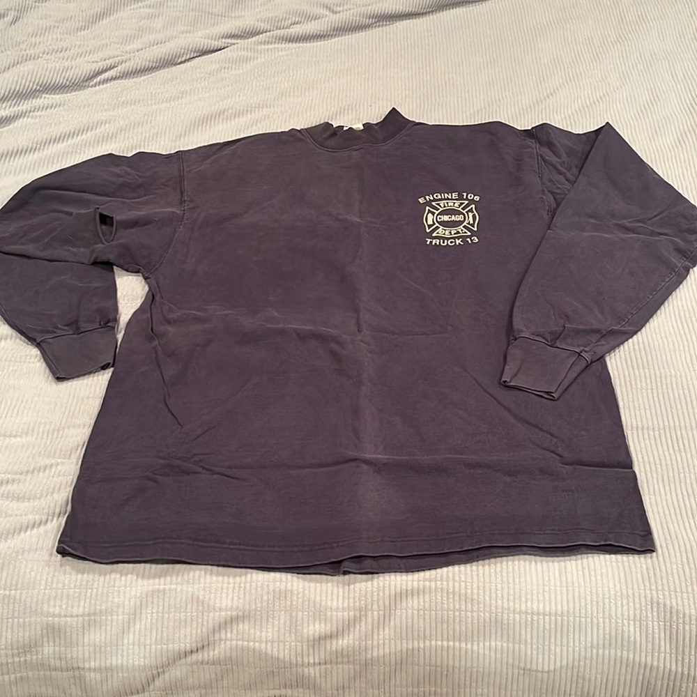 Chicago Fire Department long sleeve mock turtleneck. Engine 106 Truck 13